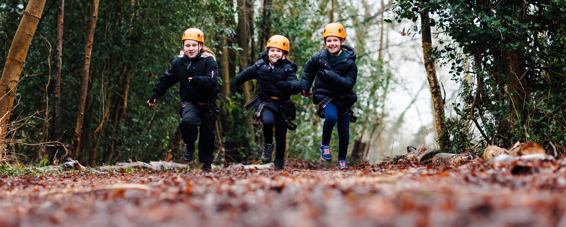 young people running