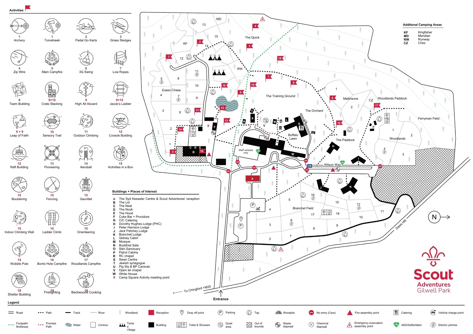 Great Tower site map